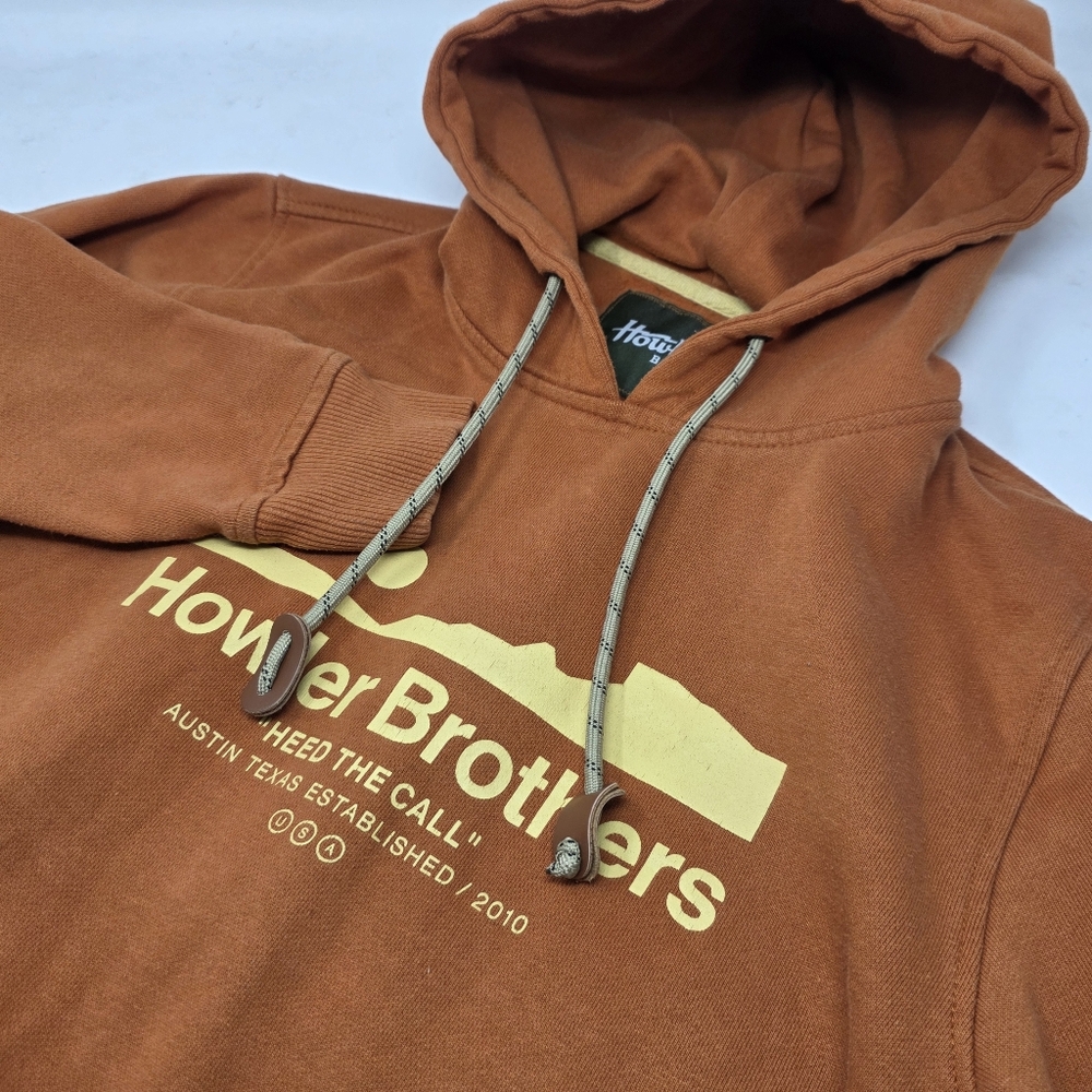 Howler Bros Hoodie Mens Small S Burnt Orange Heed the Call Pullover